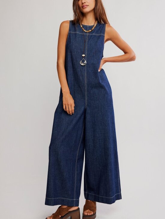 Free People Pants - 🆕 FREE PEOPLE We The Free Do No Wrong Jumpsuit / Chemistry